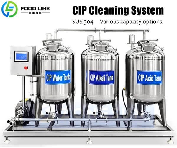clean in place system with plc control