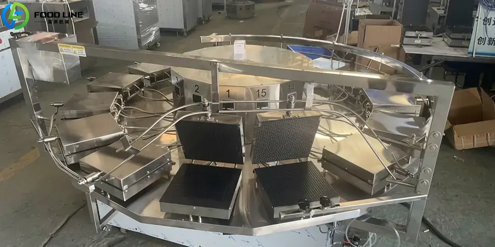 industrial production equipment for egg roll ice cream cone