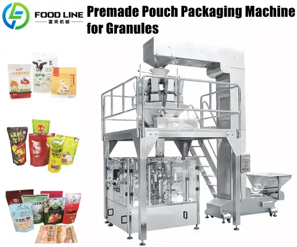 premade bag packaging machine for granules