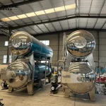 Water Immersion Retort for Safe Food Sterilization double tank water immersion retort