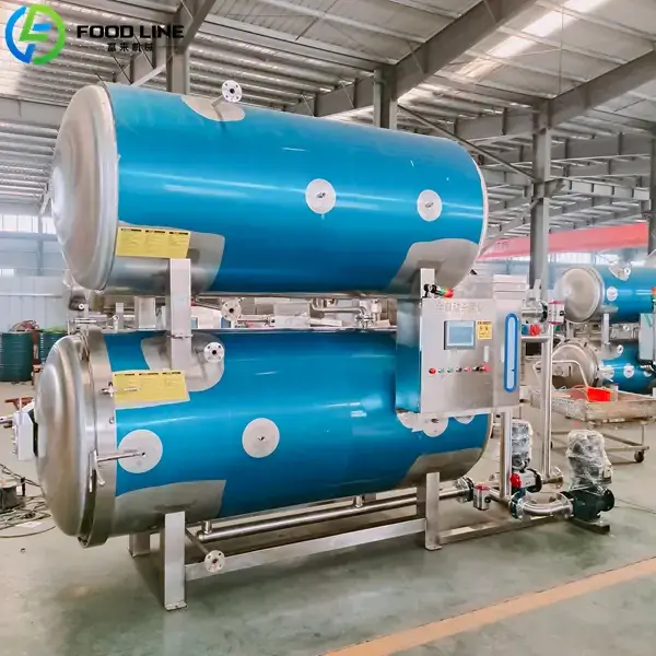 double tank water immersion retort sterilization machine