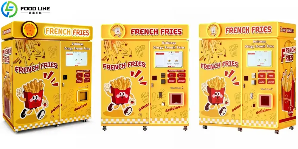 french fry vending equipment with custom exterior