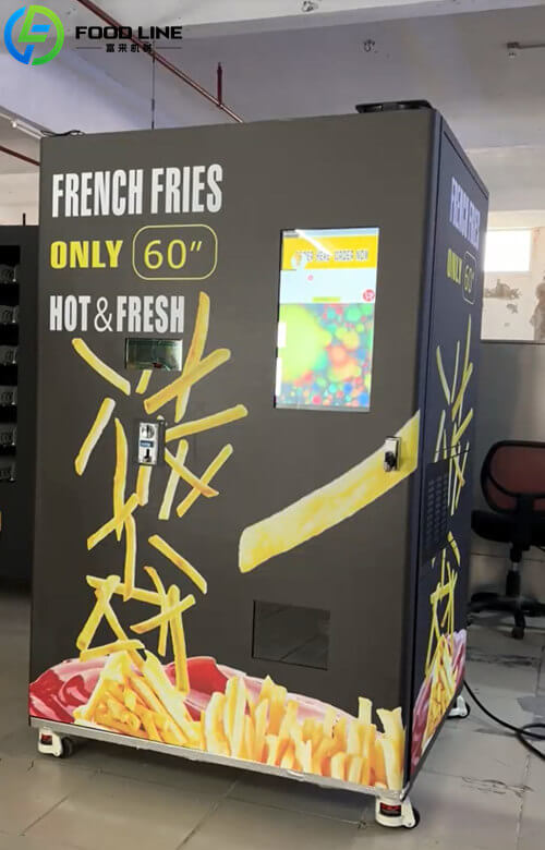 frozen fries baking vending machine for malls airports