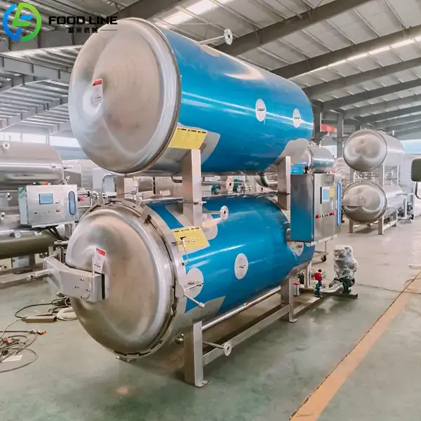 hot water retort machine with two tank design