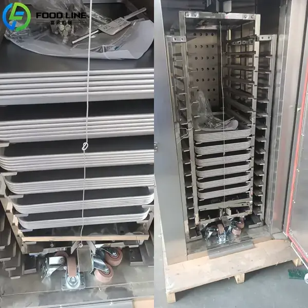 rack and trays for rotary bread oven