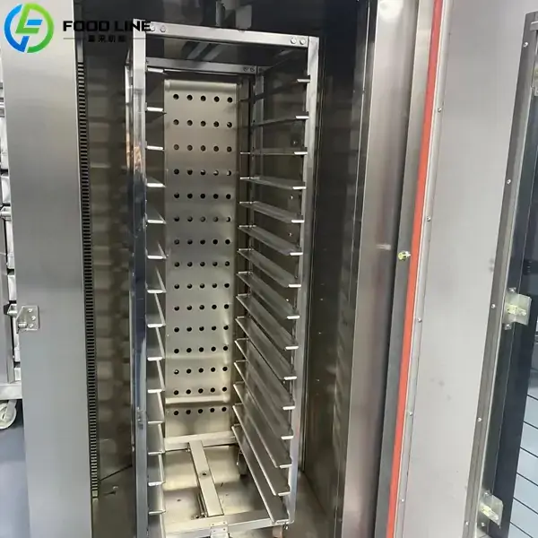 rotating rack inside the oven