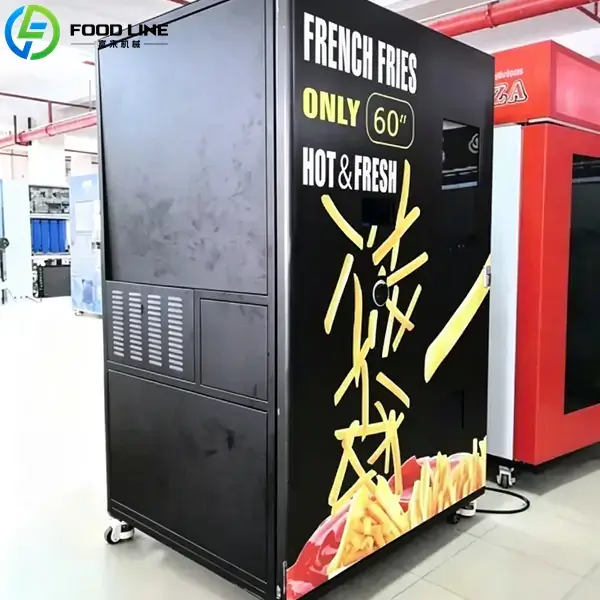 self service french fry dispenser machine with baking function