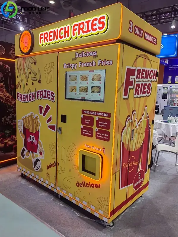 self service hot fries vending machine at a competitive price