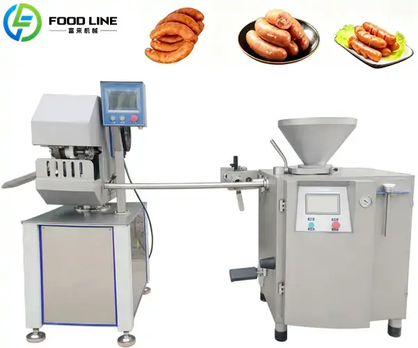 vacuum sausage filler and sausage clipper