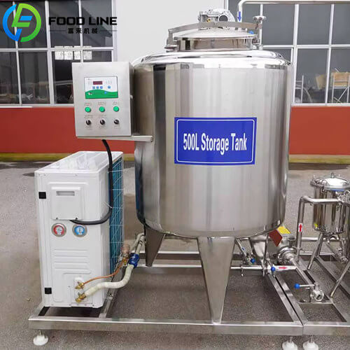 500l milk storage tank stainless steel