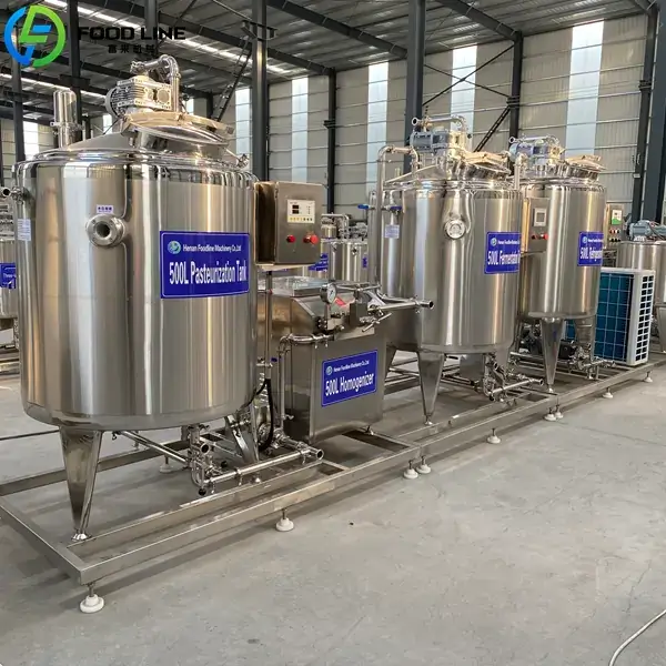 500l yogurt making equipment line exported to spain