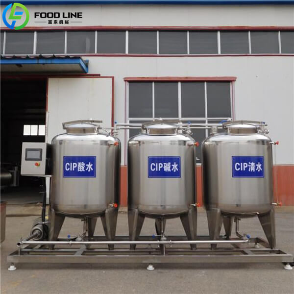 automatic cip system in 500l yogurt production line