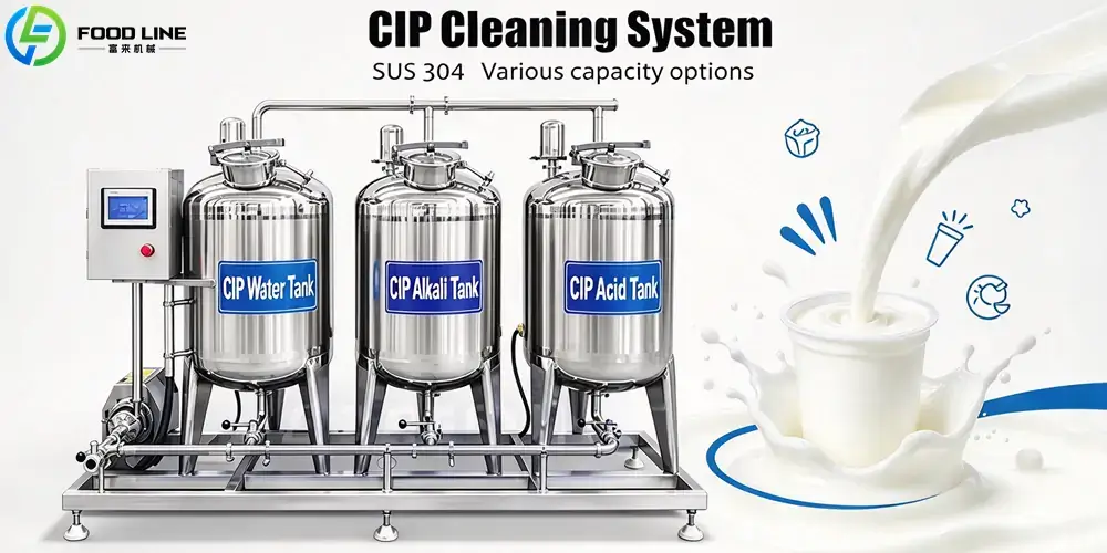 cip system important for yogurt production