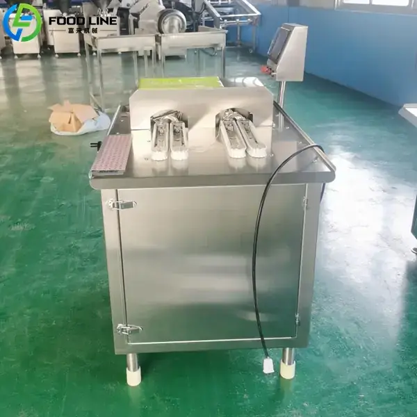 dual channel sausage casing tying machine