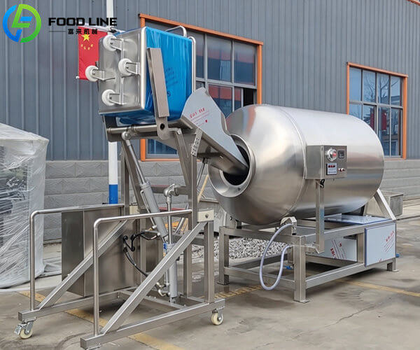 meat tumbling machine with vacuum processing