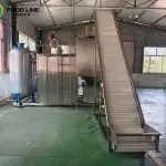 steam peeling machine for potato processing line